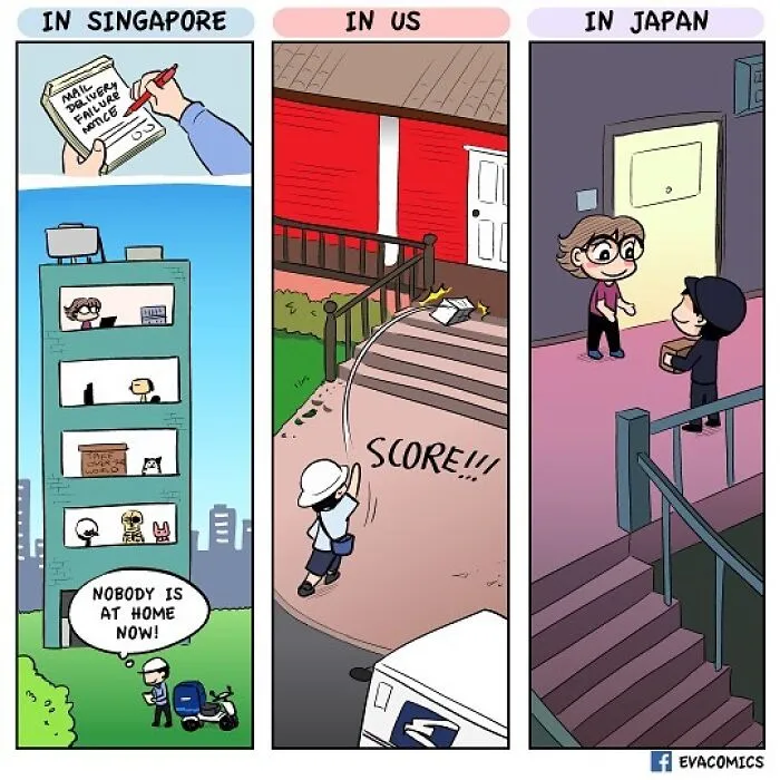 35 Everyday Things That Differ From Japan Vs. Other Countries As Portrayed By This Comic Artist