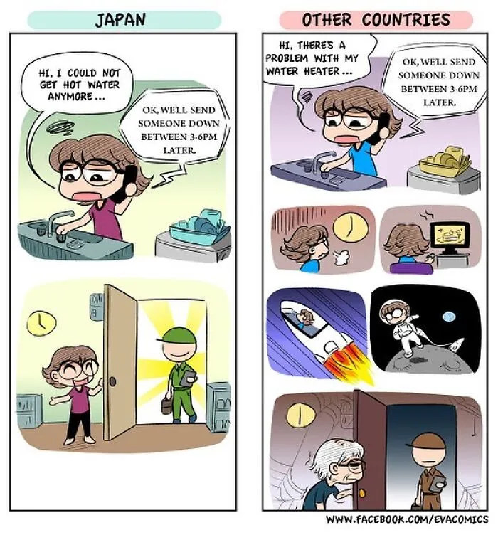 35 Everyday Things That Differ From Japan Vs. Other Countries As Portrayed By This Comic Artist