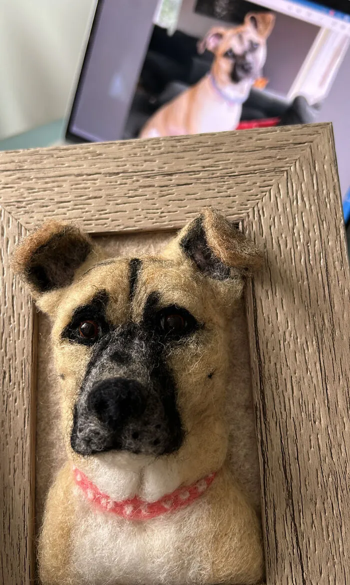 Anneli Kirby Turns Wool Into Three-Dimensional Dog Portraits, And Here Are Her 37 Best Works
