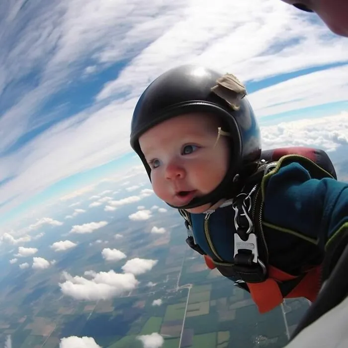 "Preschool Skydiving Classes": 25 Humorous AI-Generated Images By Timothy J. Nemeth