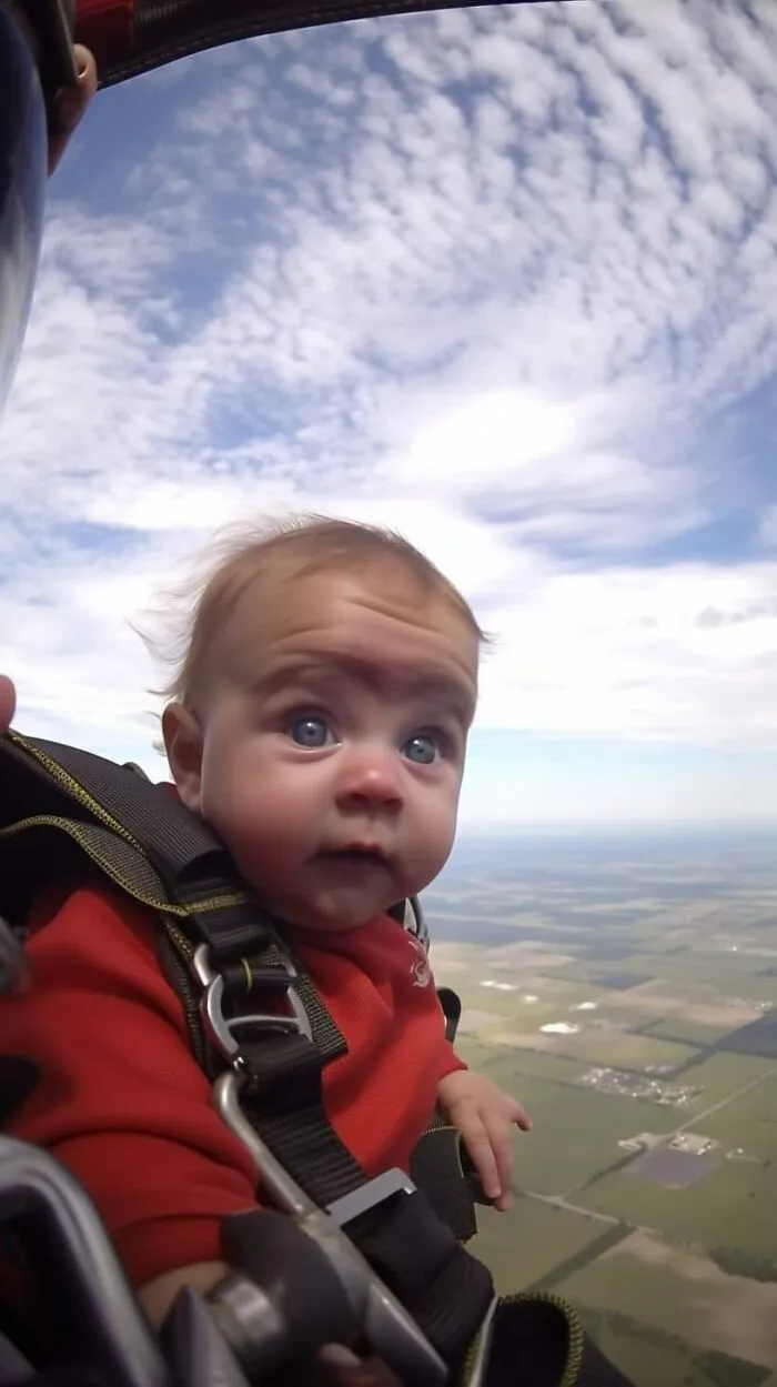 "Preschool Skydiving Classes": 25 Humorous AI-Generated Images By Timothy J. Nemeth