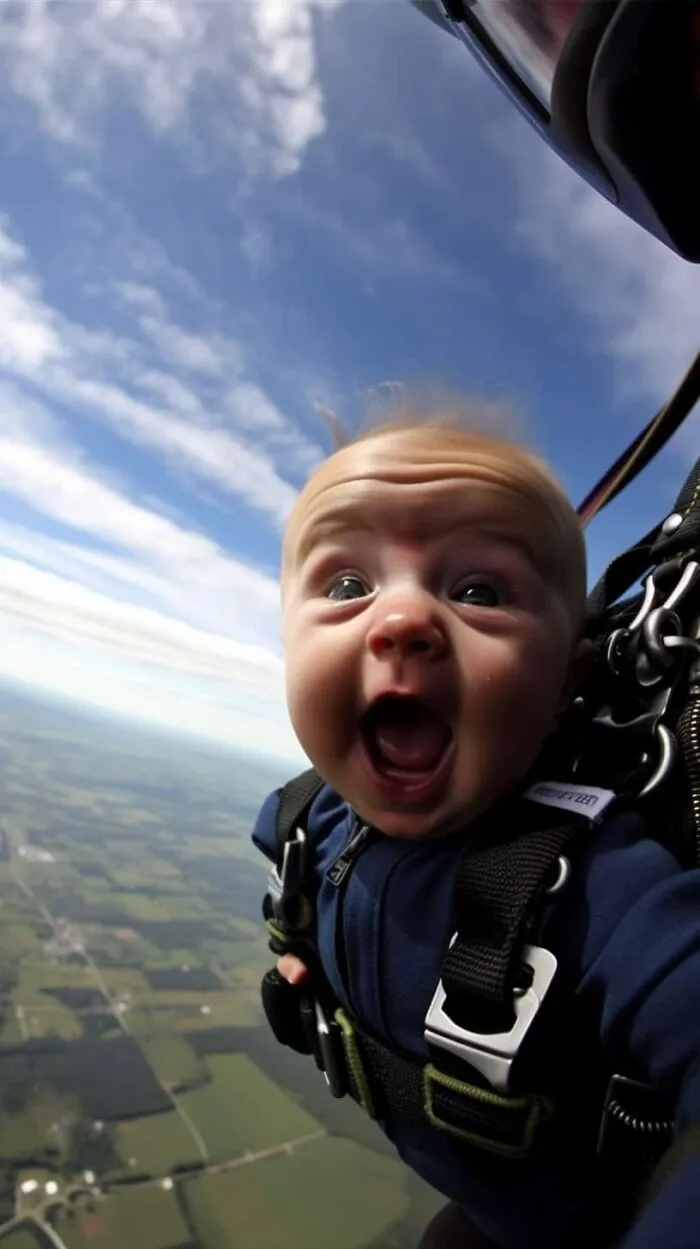 "Preschool Skydiving Classes": 25 Humorous AI-Generated Images By Timothy J. Nemeth