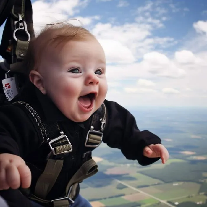 "Preschool Skydiving Classes": 25 Humorous AI-Generated Images By Timothy J. Nemeth