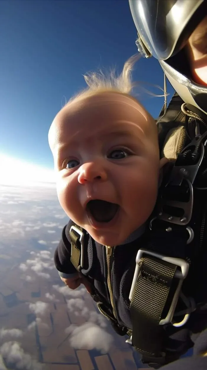 "Preschool Skydiving Classes": 25 Humorous AI-Generated Images By Timothy J. Nemeth