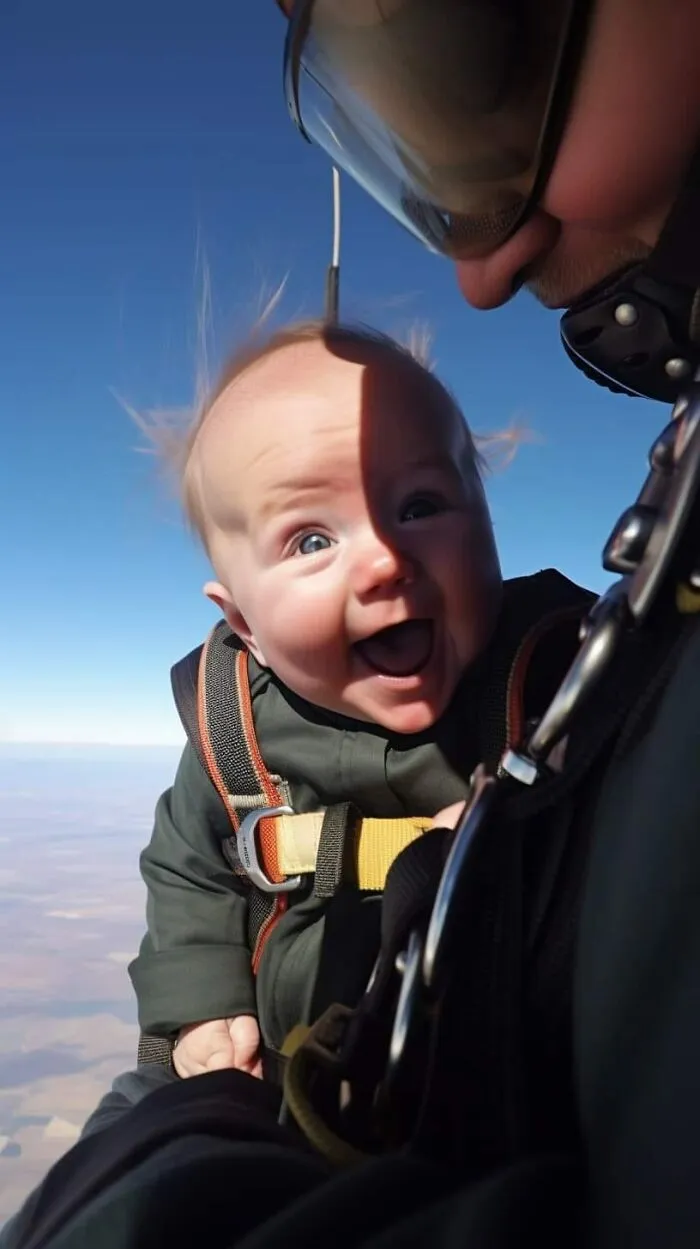 "Preschool Skydiving Classes": 25 Humorous AI-Generated Images By Timothy J. Nemeth