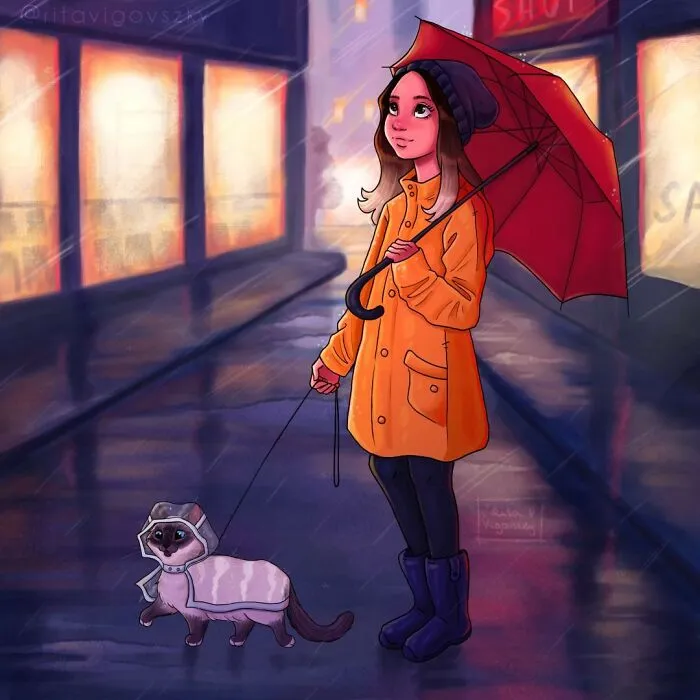 Artist Illustrates What Everyday Life With Her Cat Is Like (30 New Pics)