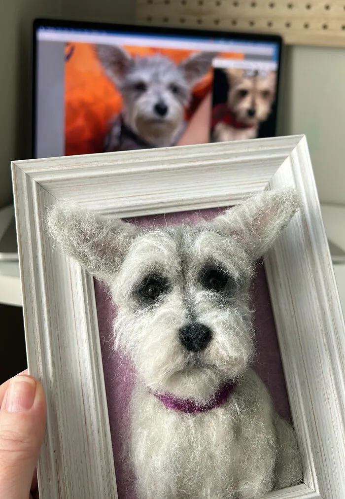 Anneli Kirby Turns Wool Into Three-Dimensional Dog Portraits, And Here Are Her 37 Best Works