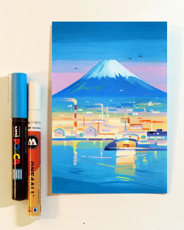 Mt Fuji At Night