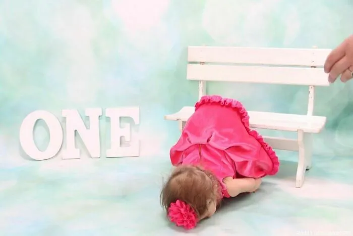 “La foto del primer cumpleaños de mi hija no salió como esperábamos…”