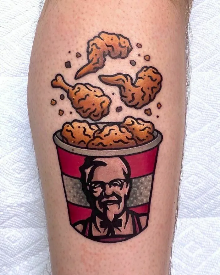 KFC Chicken Tattoo