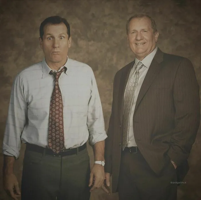 Happy Birthday To Mr. Ed O'neill. Celebrating It With This Edit Of Ed And His Famous TV Character Al Bundy