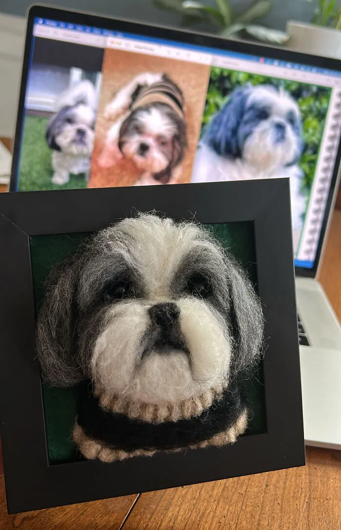 Anneli Kirby Turns Wool Into Three-Dimensional Dog Portraits, And Here Are Her 37 Best Works