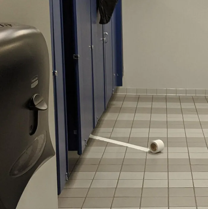 There Goes The Toilet Paper