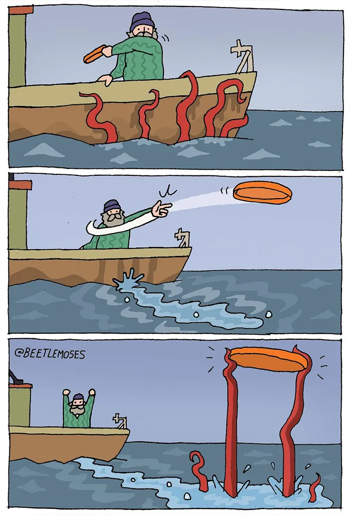 35 Ridiculous Comics With Unexpected Endings By This Artist