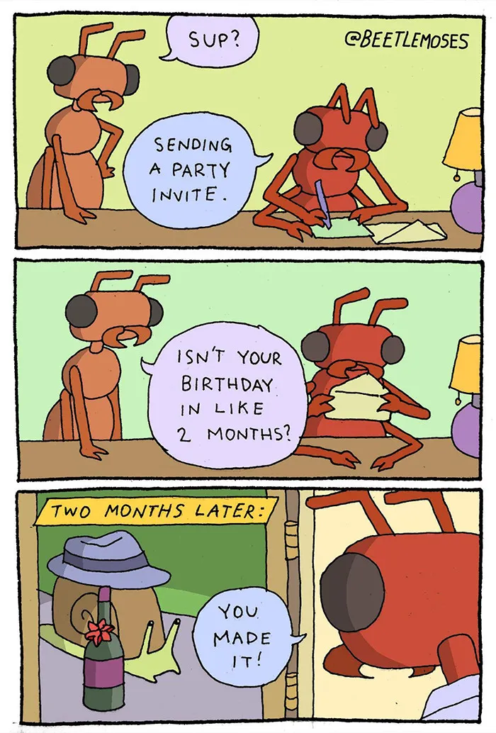 35 Ridiculous Comics With Unexpected Endings By This Artist