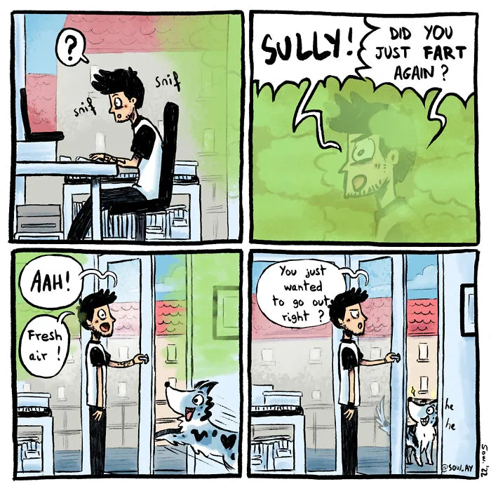 His Farts Are Awfully Smelly