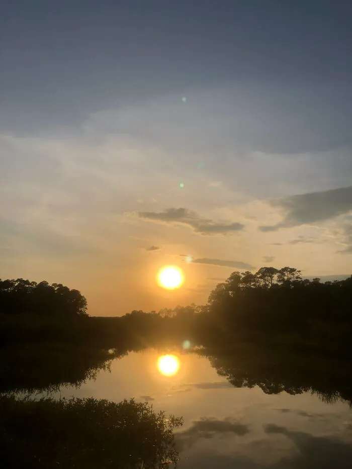 Sunset Over The Bayou