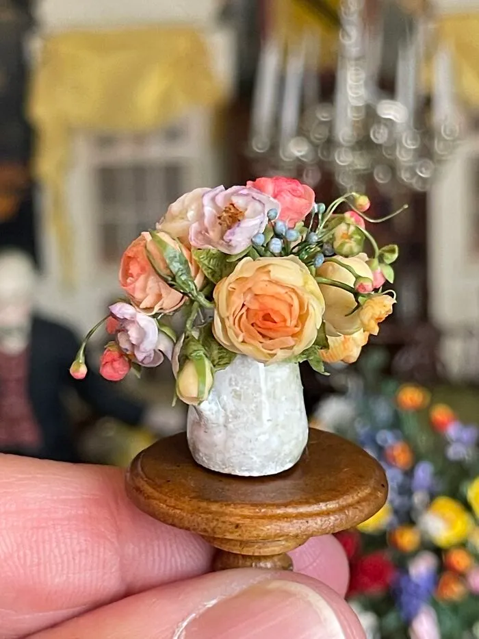 Blanc Pierre De Ronsard, Blue For You And Windermer Roses By Esha Bijutkar