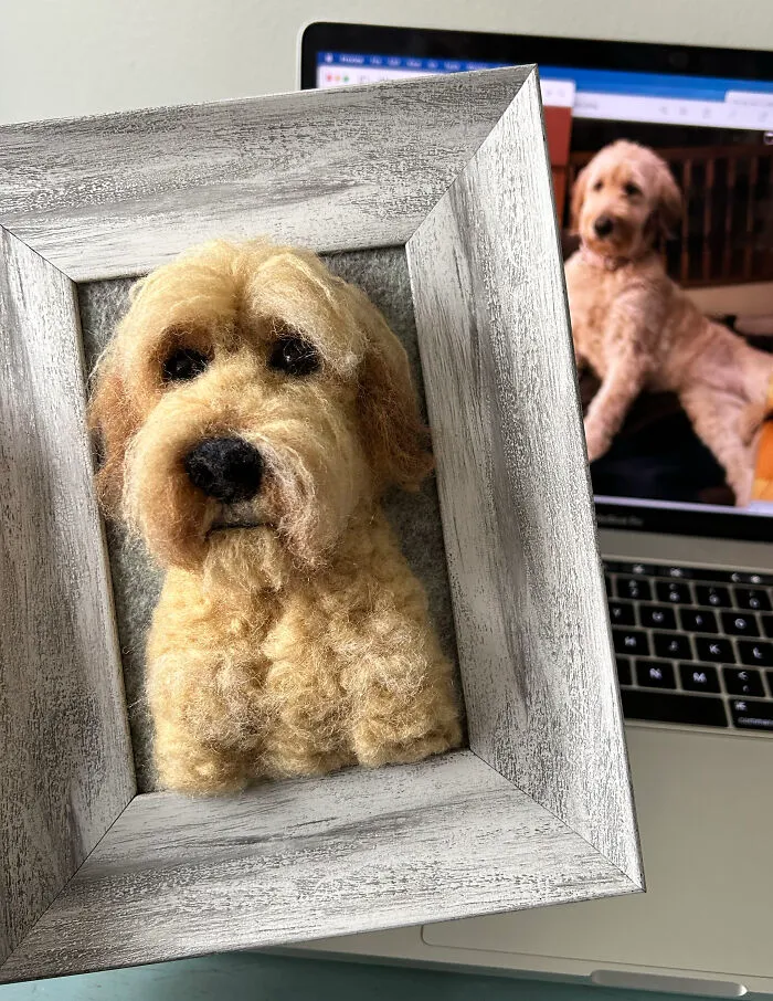 Anneli Kirby Turns Wool Into Three-Dimensional Dog Portraits, And Here Are Her 37 Best Works