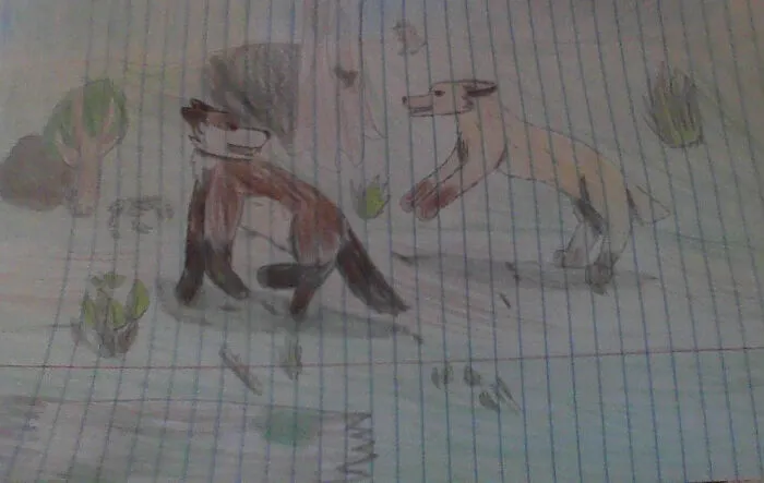 My Ocs Skalik (Darker One-Male) And Emmi (Lighter One With Short Tail-Female) Wotb Ocs
