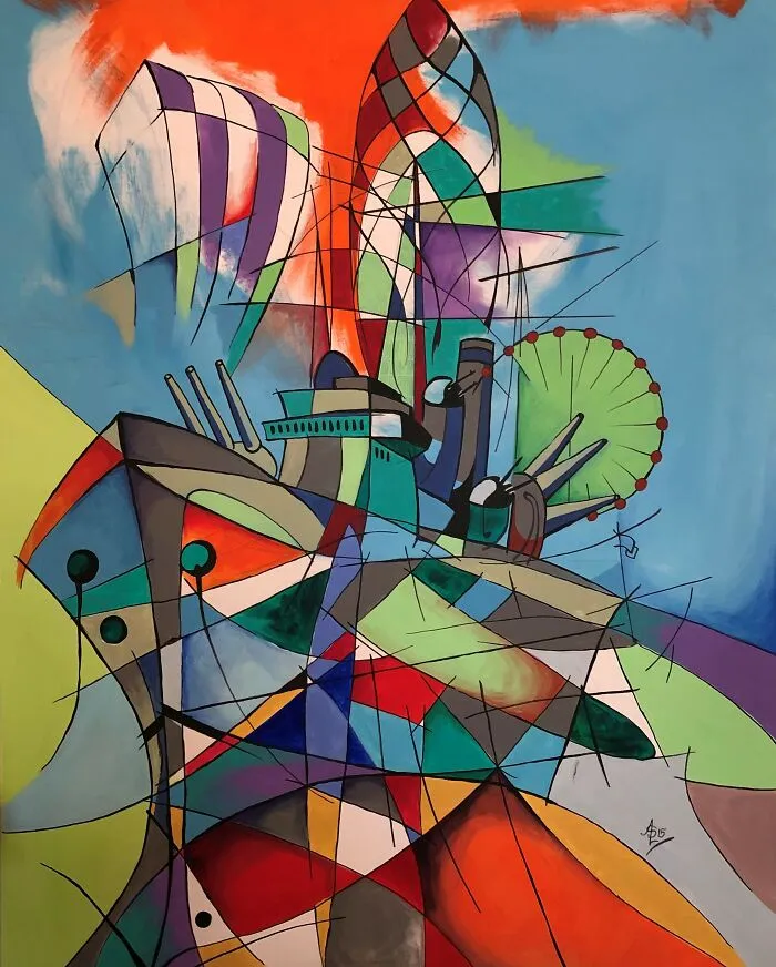 An Abstract/Cubist London View