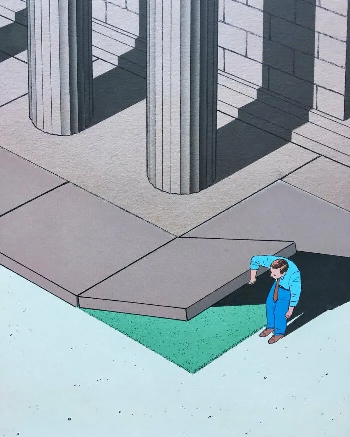 Este artista francés creó divertidas ilustraciones surreales que nos invitan a la reflexión