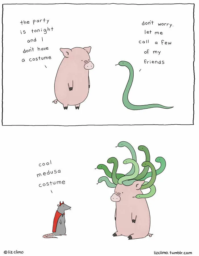“The Simpsons” Animator Illustrates Humorous Everyday Moments Of Talking Animals (40 New Pics)