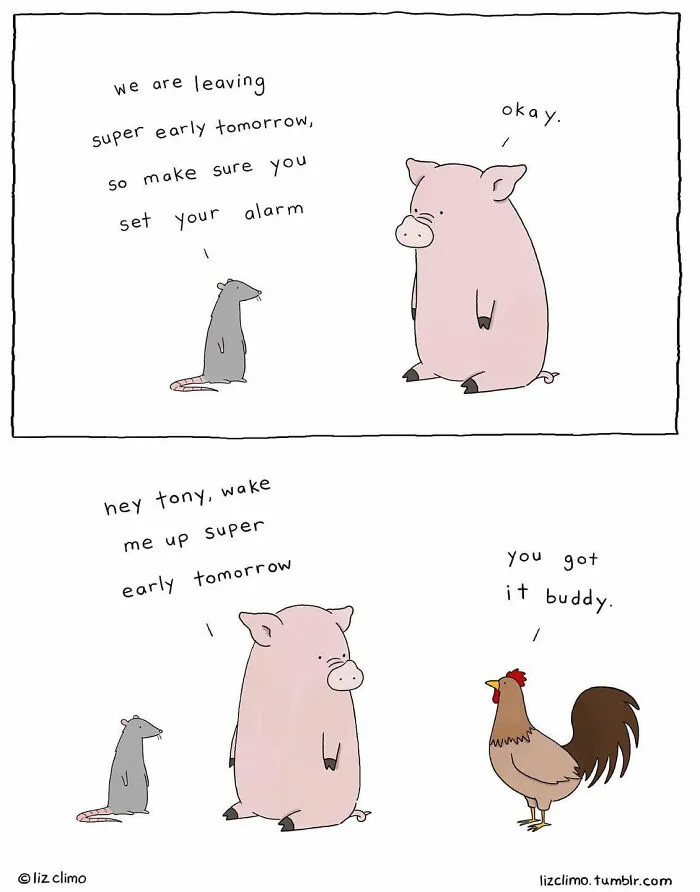 “The Simpsons” Animator Illustrates Humorous Everyday Moments Of Talking Animals (40 New Pics)