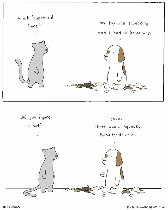 “The Simpsons” Animator Illustrates Humorous Everyday Moments Of Talking Animals (40 New Pics)