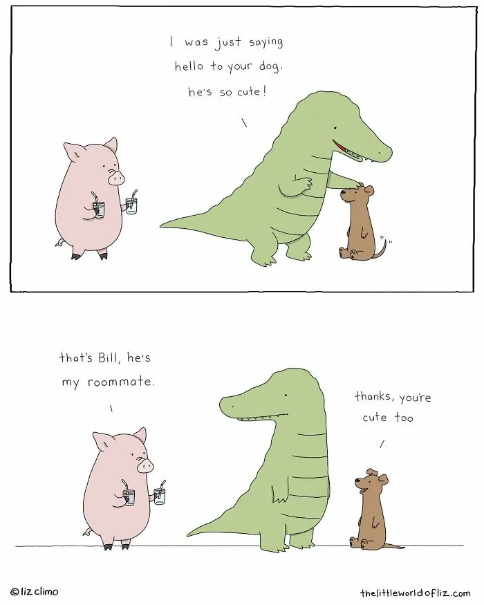 “The Simpsons” Animator Illustrates Humorous Everyday Moments Of Talking Animals (40 New Pics)
