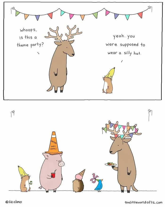 “The Simpsons” Animator Illustrates Humorous Everyday Moments Of Talking Animals (40 New Pics)