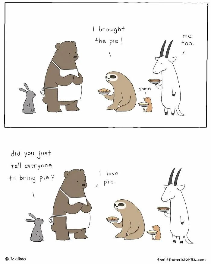 “The Simpsons” Animator Illustrates Humorous Everyday Moments Of Talking Animals (40 New Pics)