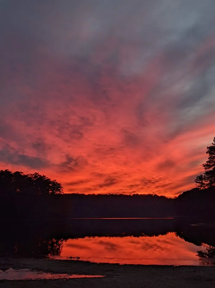 Sunset Over Lake Johnson, Nc