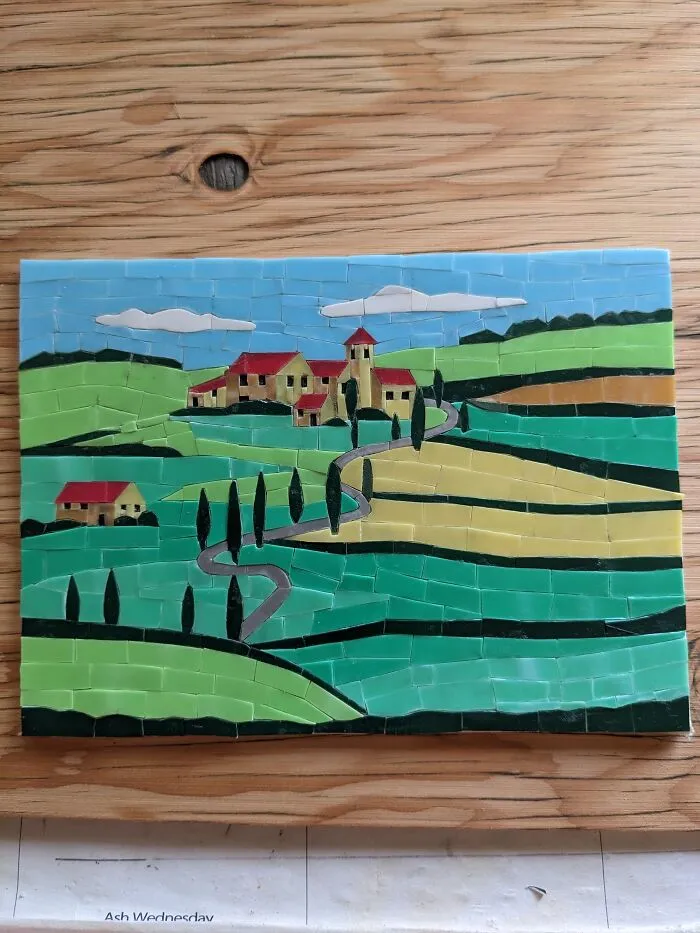 Mosaic Made Of Bread Clips