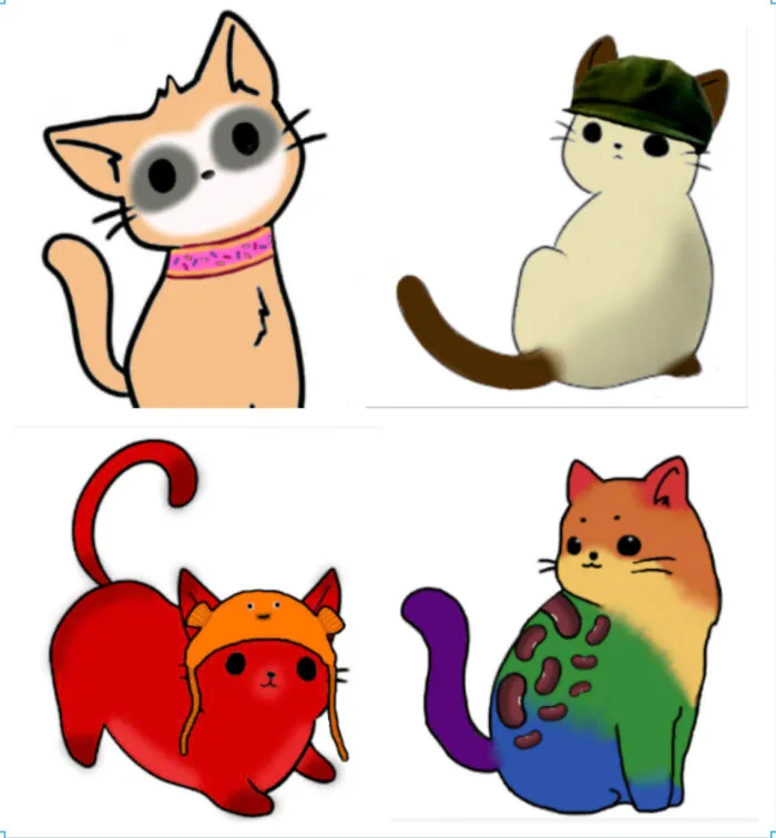 (Late Post, Sorry) This Is Another Friendship One, But Here's The Kitty Quartet! (This Was A Result Of The Mr Tibbles Story, If Anyone Remembers That)