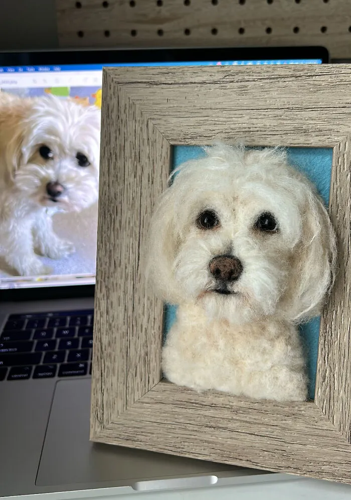 Anneli Kirby Turns Wool Into Three-Dimensional Dog Portraits, And Here Are Her 37 Best Works