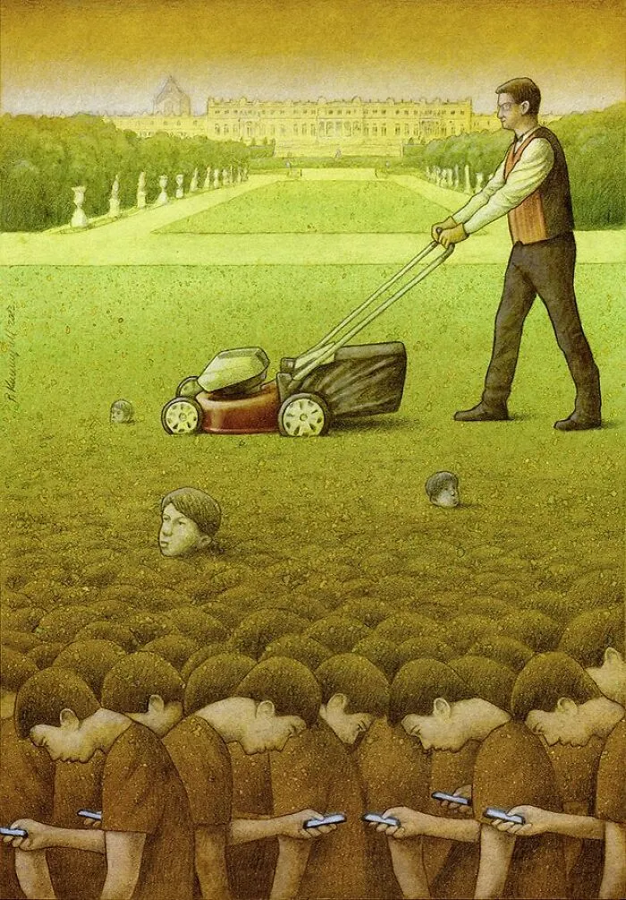 Metáforas sorprendentes sobre nuestra sociedad moderna ilustradas por el artista polaco Pawel Kuczynski