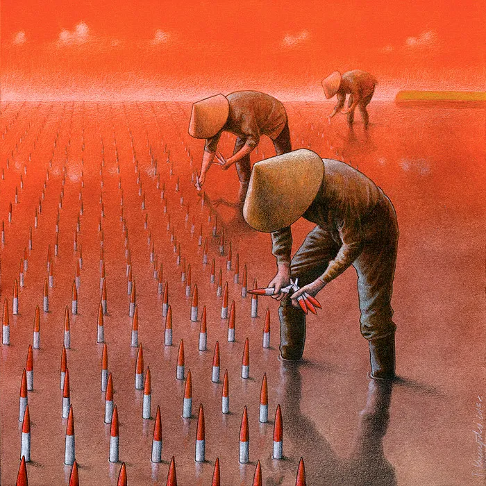 Metáforas sorprendentes sobre nuestra sociedad moderna ilustradas por el artista polaco Pawel Kuczynski