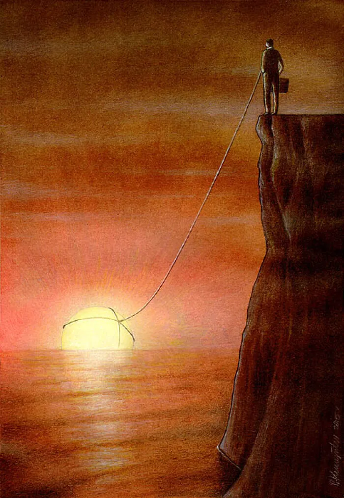 Metáforas sorprendentes sobre nuestra sociedad moderna ilustradas por el artista polaco Pawel Kuczynski