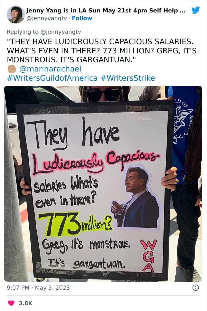 Writers Go On Strike And Of Course They Write The 30 Most Hilarious Signs For The Occasion