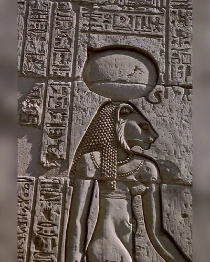 "Translation Of The Text Written In Gold At The Entrance To The Temple Of The Egyptian Goddess Sekhmet, Karnak Temple"