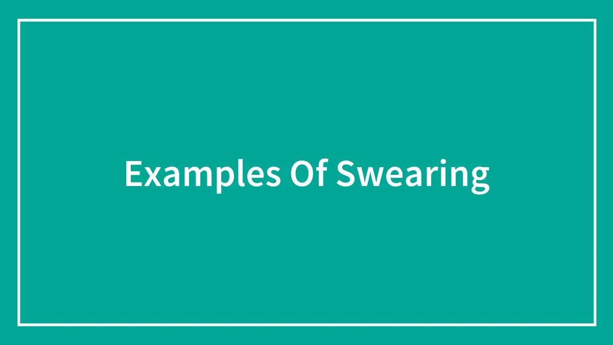 These 49 Examples Of Swearing Prove That Curse Words Help Release A Lot Of Stress