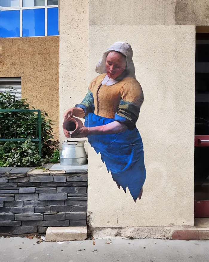 30 Ingeniosas y divertidas obras de arte urbano de las calles de Francia por Oakoak (nuevas fotos)