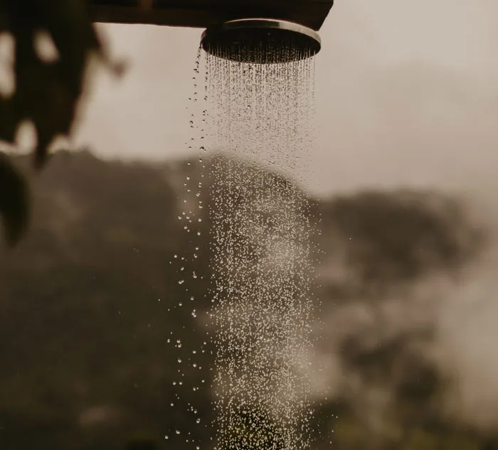 a working shower