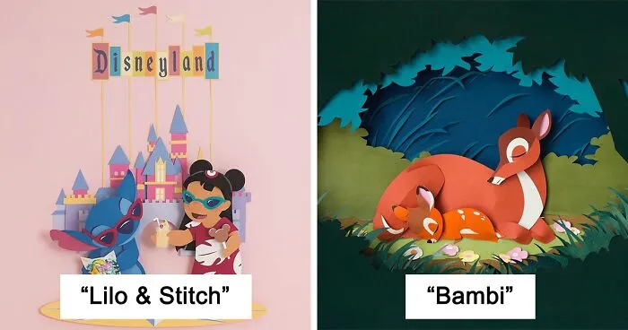 22 Paper Art Creations Based On Disney And Its Characters By This Artist 