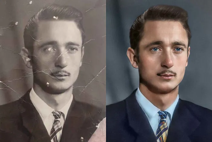 10 Examples Of Photo Restoration, Colorization, And Retouch Of Portraits From Around The World