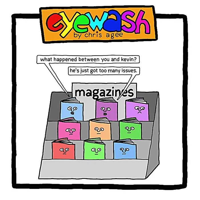 "Eyewash": My 45 One-Panel Comic Strips With Pithy Humor (New Pics)