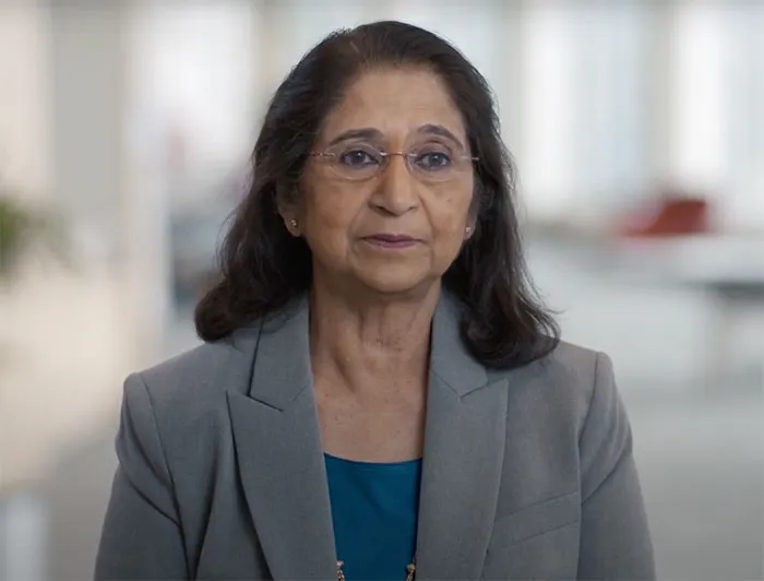 Sumita Mitra giving an interview about nanomaterials