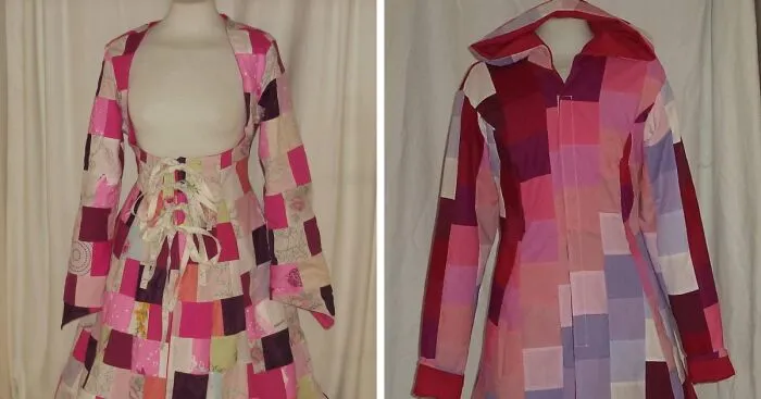 I Make Patchwork Coats From Recycled Fabrics (9 Pics)