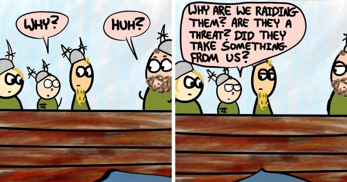 Here's My Funny Comic Series About A Surprisingly Successful Viking Raid (17 New Pics)